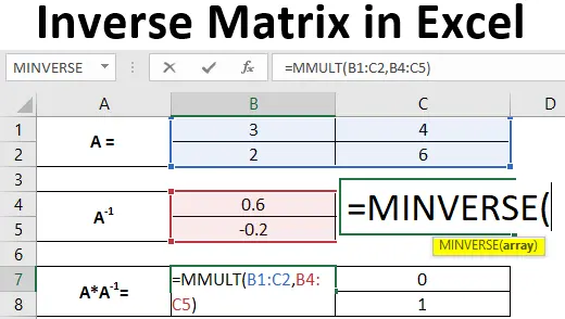 Inverse Matrix in Excel. How to find the inverse matrix in excel in 2 steps