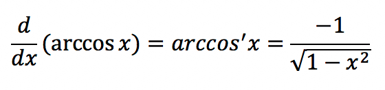 Inverse trigonometric function: Arccosine (arccos)