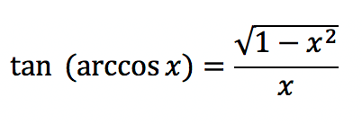 Inverse trigonometric function: Arccosine (arccos)