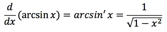 Inverse trigonometric function: Arcsine (arcsin)