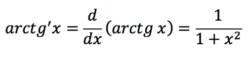 Inverse trigonometric function: Arctangent (arctg)