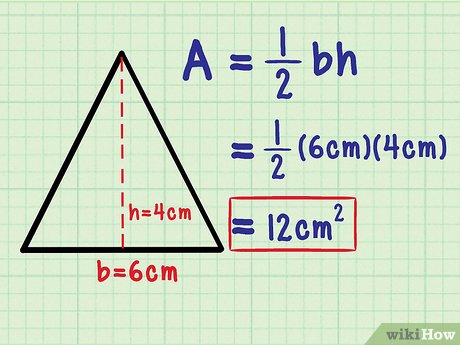 د Isosceles مثلث ساحه محاسبه کونکی