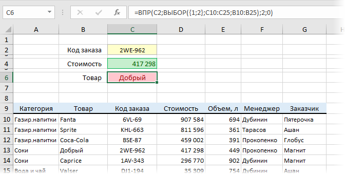 Left VLOOKUP