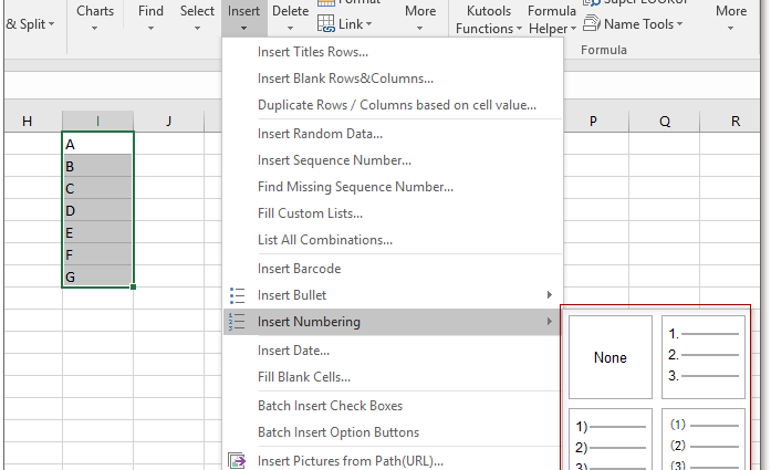 List in Excel cell