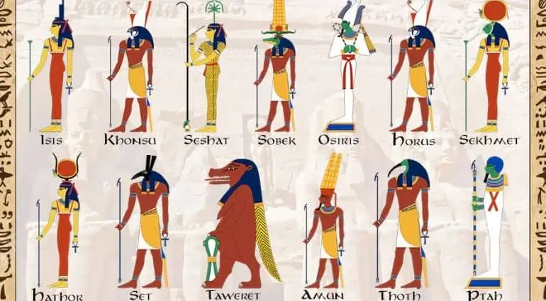 How Many Main Gods Were There In Ancient Egypt