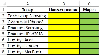 MID function for splitting text into parts in Excel - an example of use