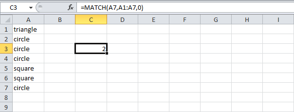 Most frequently occurring word in Excel