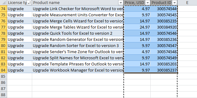 Mouse dragging and other ways to reposition columns in Excel