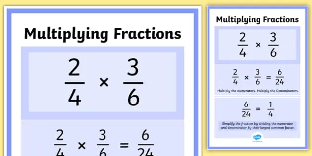 Multiplication of ordinary fractions