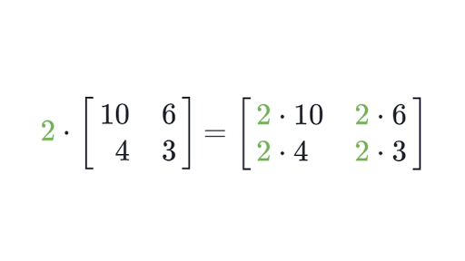 Multiplying a Matrix by a Number