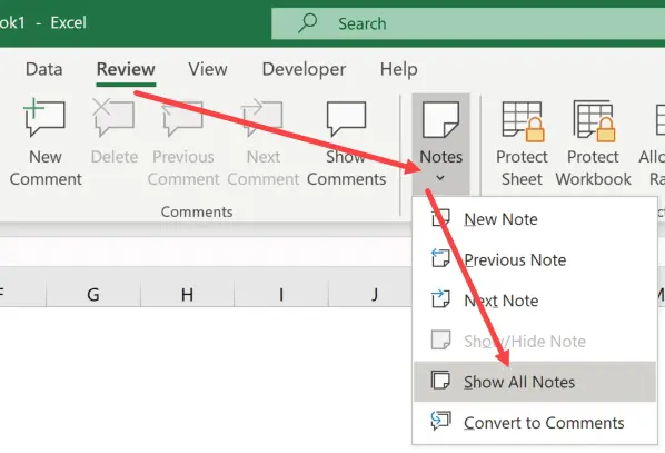 Notes in Excel &#8211; how to create, view, edit, delete and add a picture