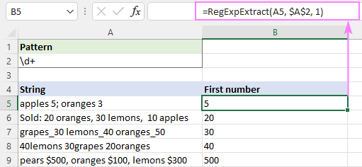 Ανάλυση κειμένου με κανονικές εκφράσεις (RegExp) στο Excel