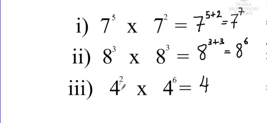 Powers of natural numbers