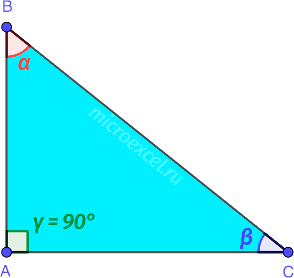 Properties of a right triangle