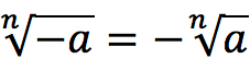 Properties of roots to the power n