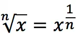 Properties of roots to the power n