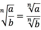 Properties of roots to the power n