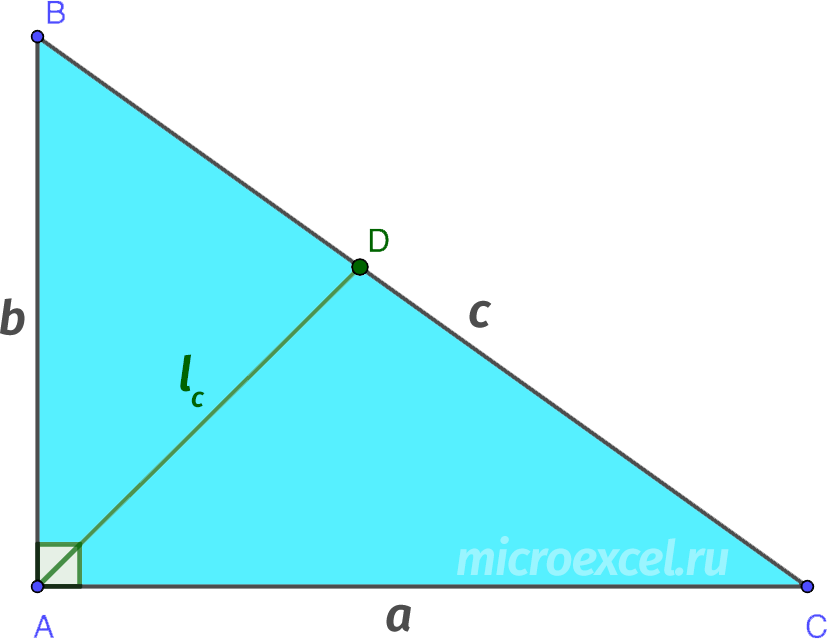 Properties of the Bisector of a Right Triangle