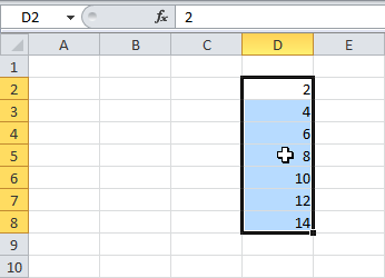 Range in Excel