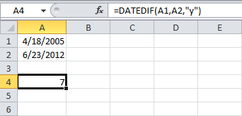 RAZNDAT function in Excel