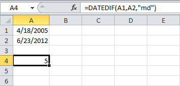 RAZNDAT function in Excel