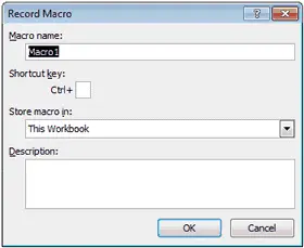 Recording a Macro in Excel