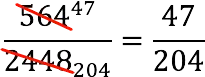 Reduction of common fractions