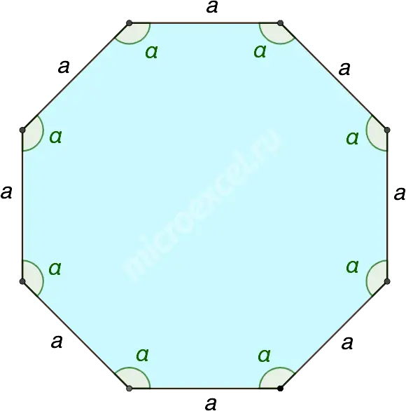 Regular polygon properties