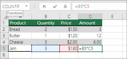 Relative, absolute and mixed references in Excel