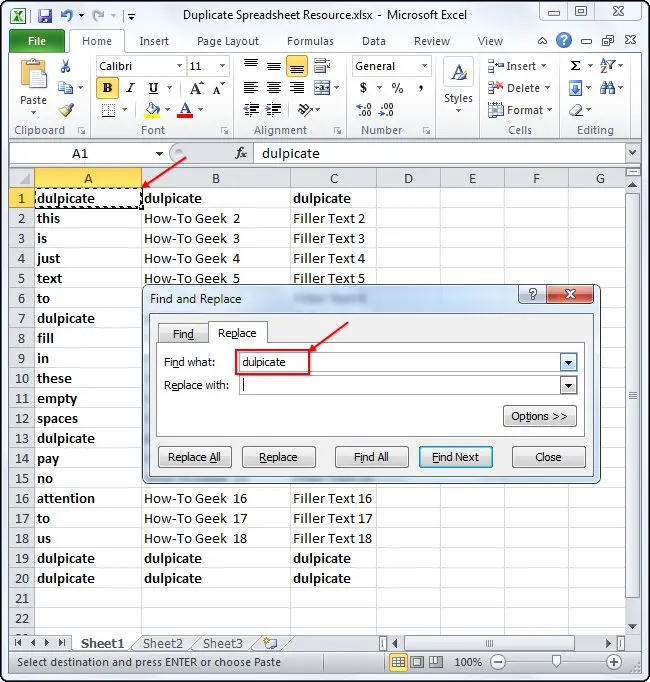 Remove duplicate rows in Excel