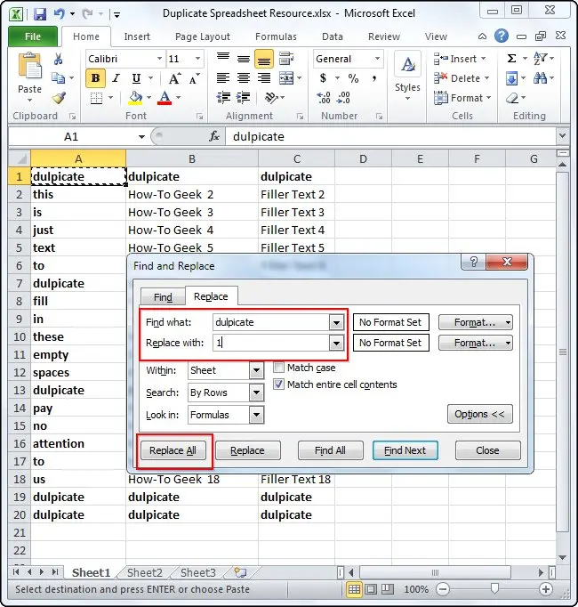 Remove duplicate rows in Excel