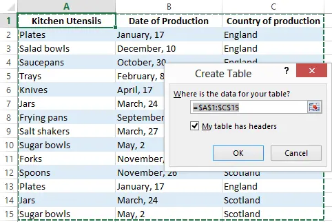 Remove duplicates in Excel using a native tool