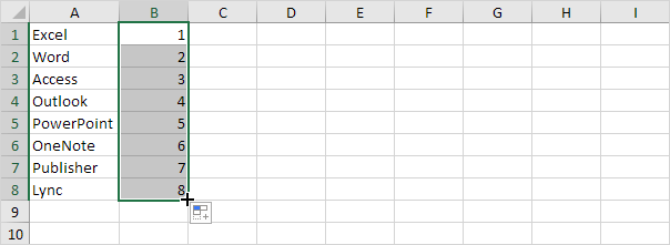 Reverse List in Excel