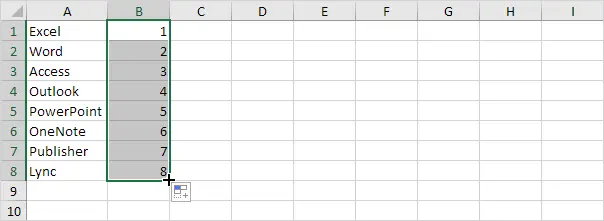 Reverse List in Excel