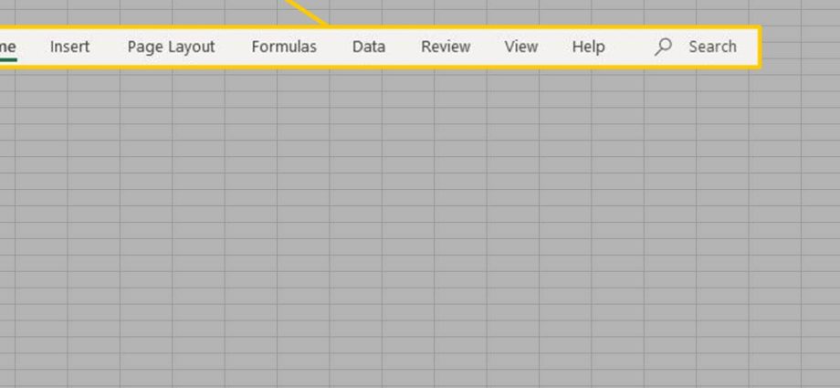 Multifunktionsleiste in Excel
