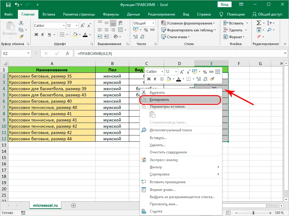 RIGHT in Excel. Formula and application of RIGHT function in Excel