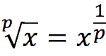 Root logarithm (fractional coefficient before logarithm)