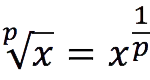 Root logarithm (fractional coefficient before logarithm)