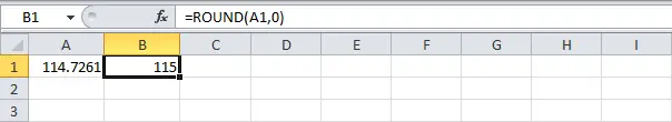 Rounding Numbers in Excel