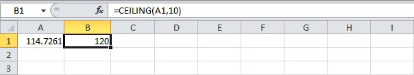 Rounding to nearest multiple in Excel