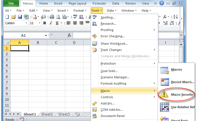 Security in Excel