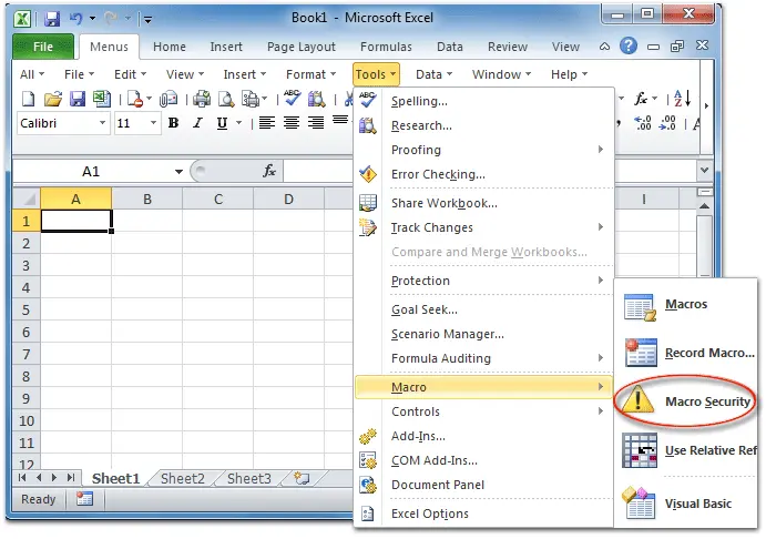 Security in Excel