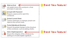 Security settings in Microsoft Excel