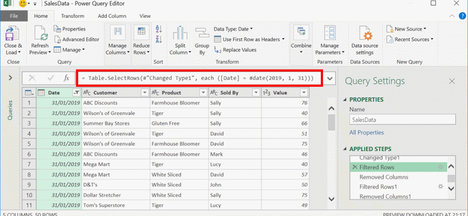 Selezione di un parametro in Excel. Funzione “Seleziona parametro”.