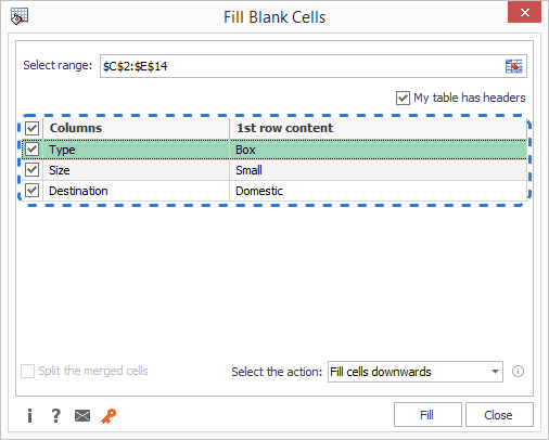 Several easy methods to fill cells without text in Excel