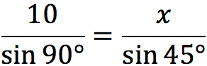 Sine theorem for a triangle: formula and tasks