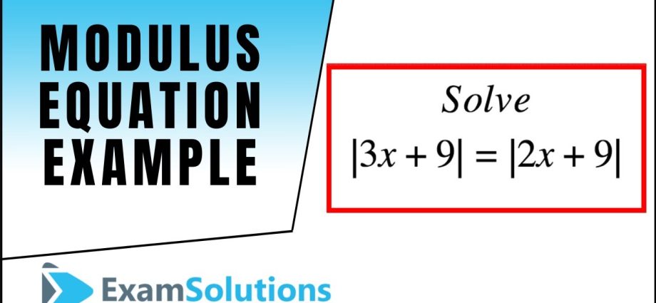 Risolve equazioni cù Modulus