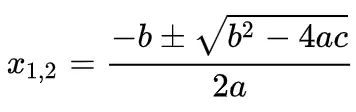 Solving quadratic equations