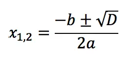 Solving quadratic equations