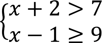 Solving the system of inequalities